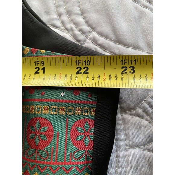 NWT 4 Pc Hi Tie XL Holiday Christmas Vest, Tie, Cuff Links, Handkerchief C6 - Picture 8 of 13